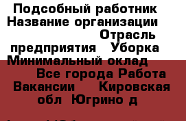 Подсобный работник › Название организации ­ Fusion Service › Отрасль предприятия ­ Уборка › Минимальный оклад ­ 17 600 - Все города Работа » Вакансии   . Кировская обл.,Югрино д.